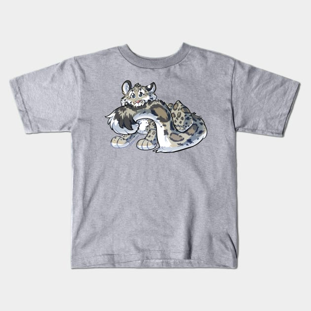 Snow Leopard Homph Kids T-Shirt by Eevachu